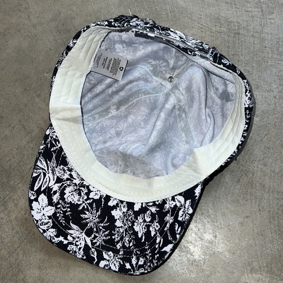 Silhouette Floral Leaf Baseball Cap Nature Hat Vintage Plant Boho Earth Contrast - Picture 4 of 10